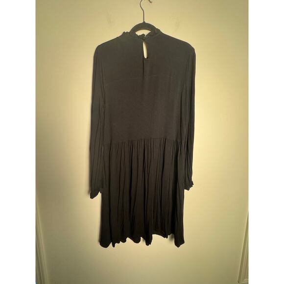 Boden Women’s Flowy black long sleeve mock neck dress size 14r - Picture 6 of 6